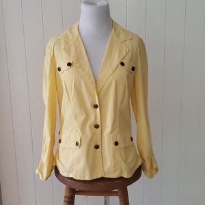Lightweight yellow blazer
